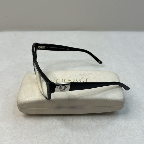 VERSACE BLACK SILVER MEDUSA OPTICAL “PRESCRIPTION” FRAMES AND BOX UNISEX - Picture 11 of 16